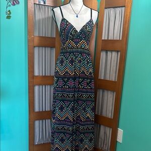 Derek Heart Multicolored Sleeveless Sundress Maxi